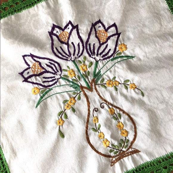 NWOT Hand embroidered tortilla napkin - HP - Picture 3 of 4